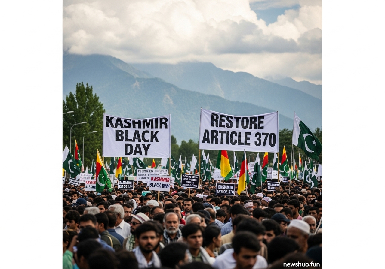 🇵🇰 Protests Erupt in Pakistan-Administered Kashmir on 6th Anniversary of Article 370 Revocation